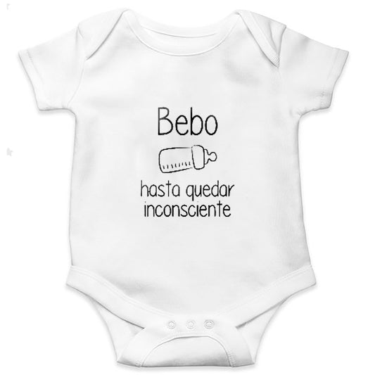 white baby bodysuits with cute and funny text in spanish