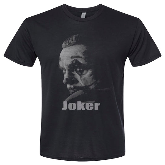 joker t-shirt in black and white for adults unisex