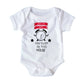 Introducing our white baby body suit, perfect for your little one! Made with soft and comfortable fabric, this suit features the empowering phrase "Yo decido cuando se duerme esta casa".