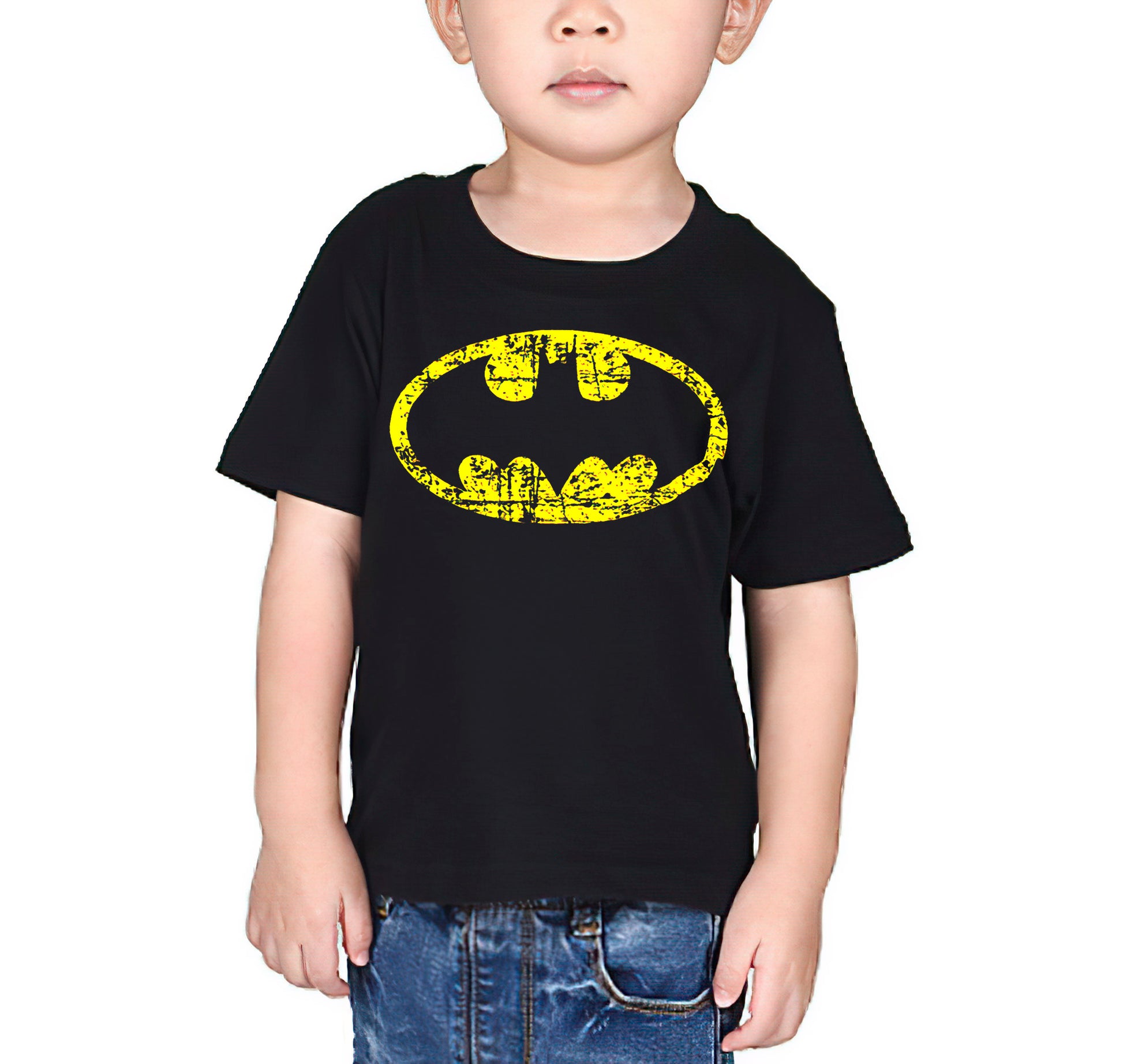 classic batman front logo t-shirt for kids