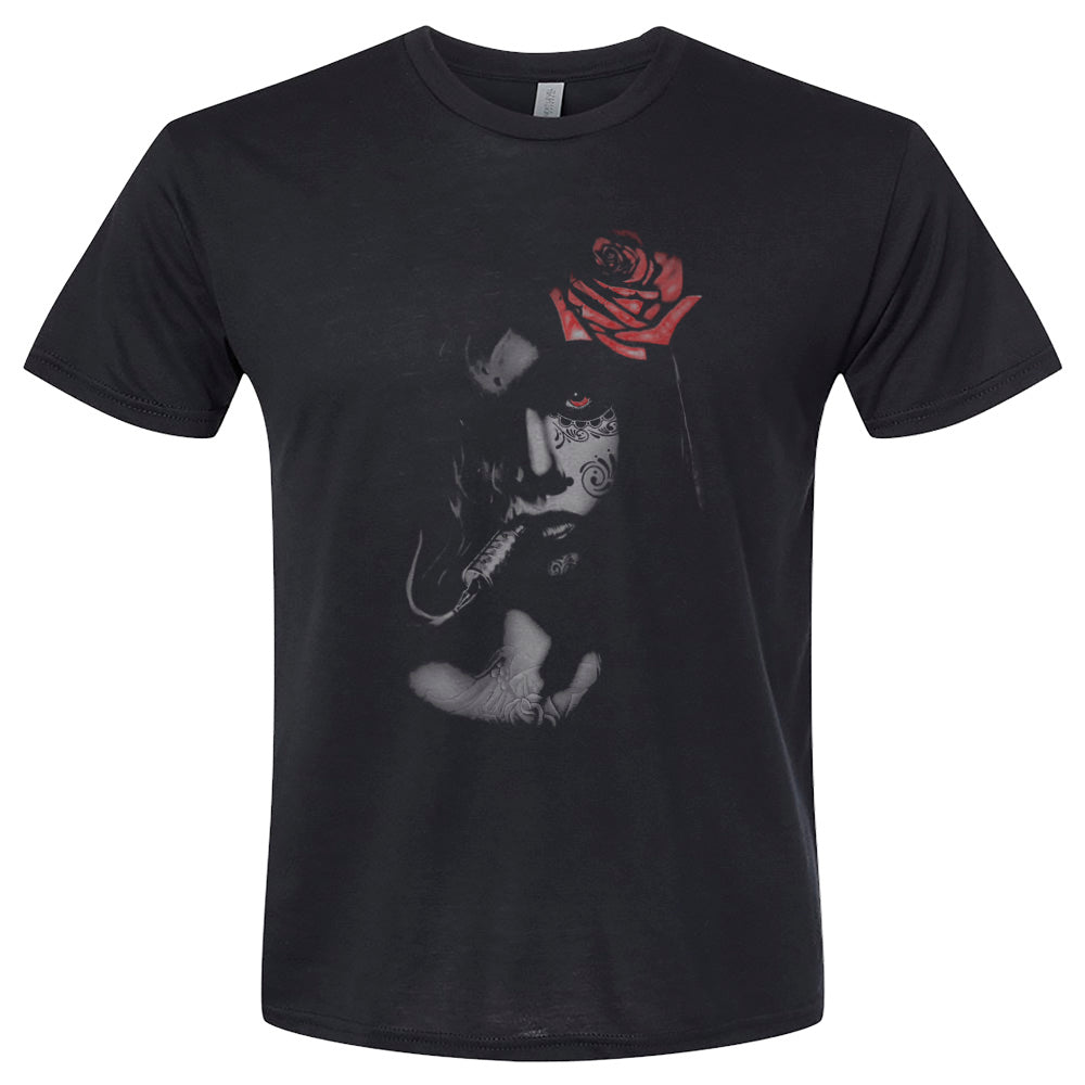 day of the dead catrina front design t-shirt adult unisex