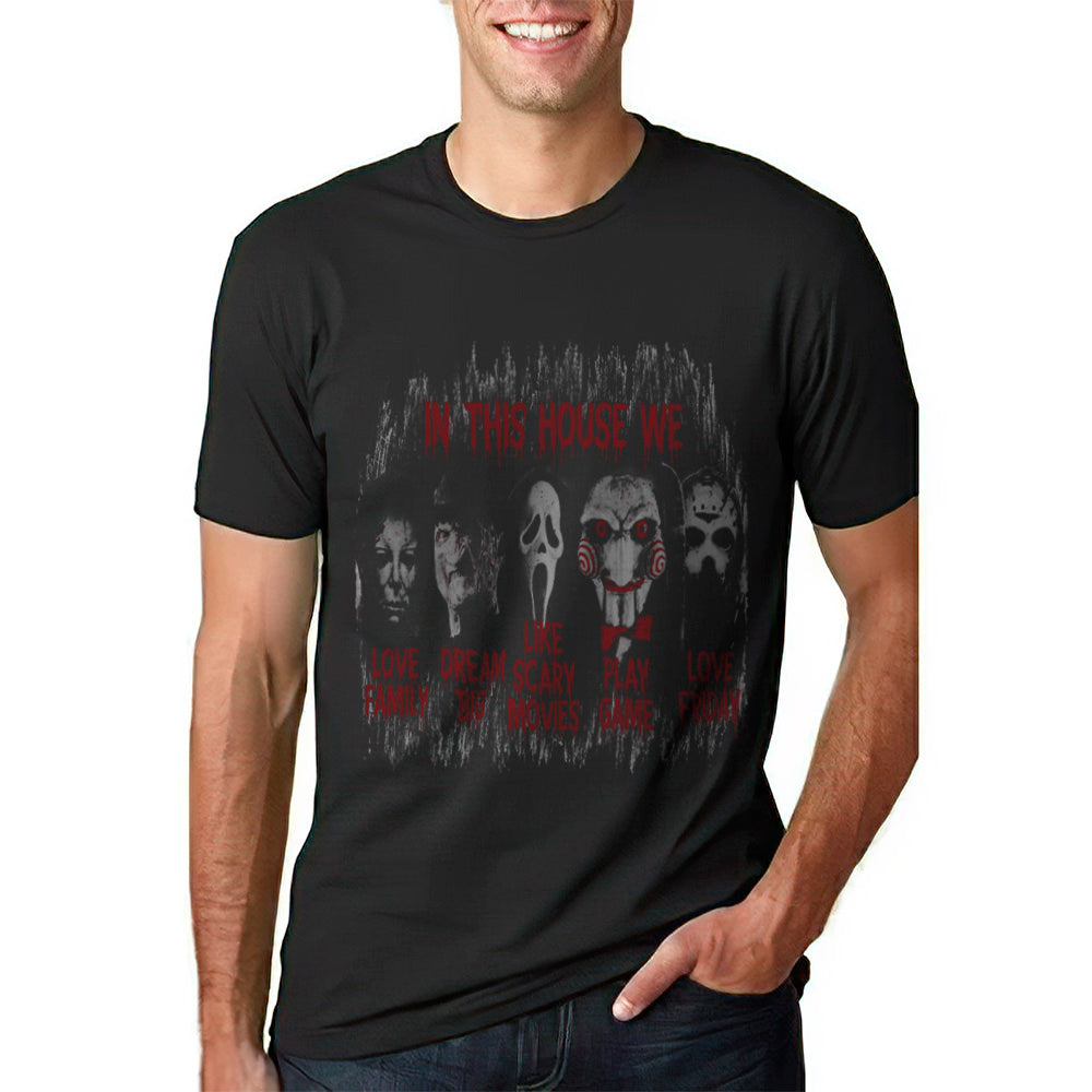 This Halloween, show off your spooky spirit with our Halloween Friends T-shirt!