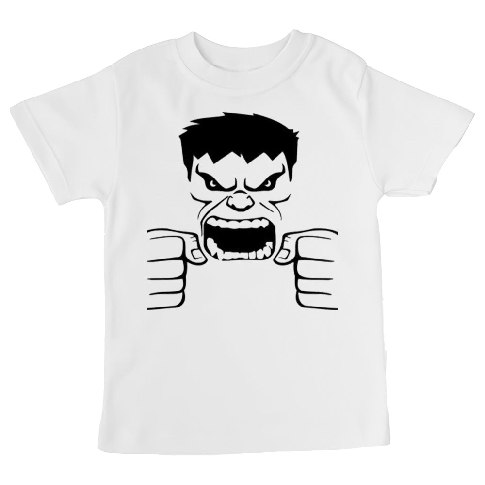 Marvel hulk t-shirt front design for kids 